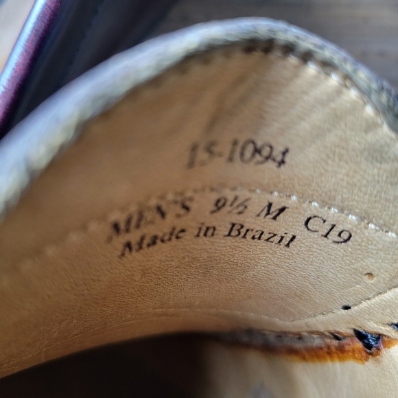 Johnston & Murphy Hayes Tassel Loafers Mens 9.5M Burgundy Leather Dress Shoes - Picture 6 of 10